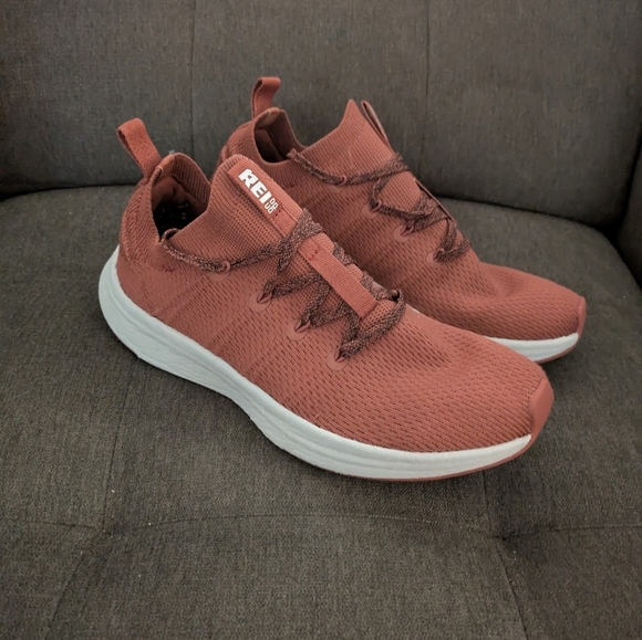 REI Co-op Beyonder Trail Sneaker Womens Coral Lace Up Hiking Knit Shoe Sz 10 - Picture 5 of 8